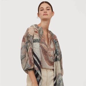 Multicolor Patterned Women's Top